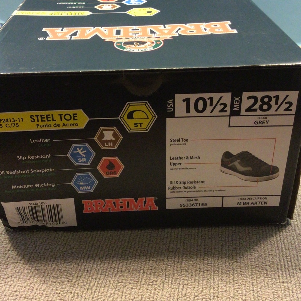 Brand New Steelville Toe, Slip Resistant Tennis Shoes - Picture 3 of 8